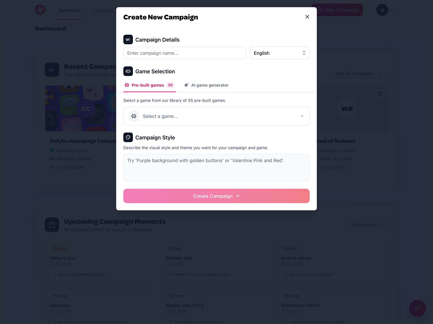 Refybe Platform Screen 2