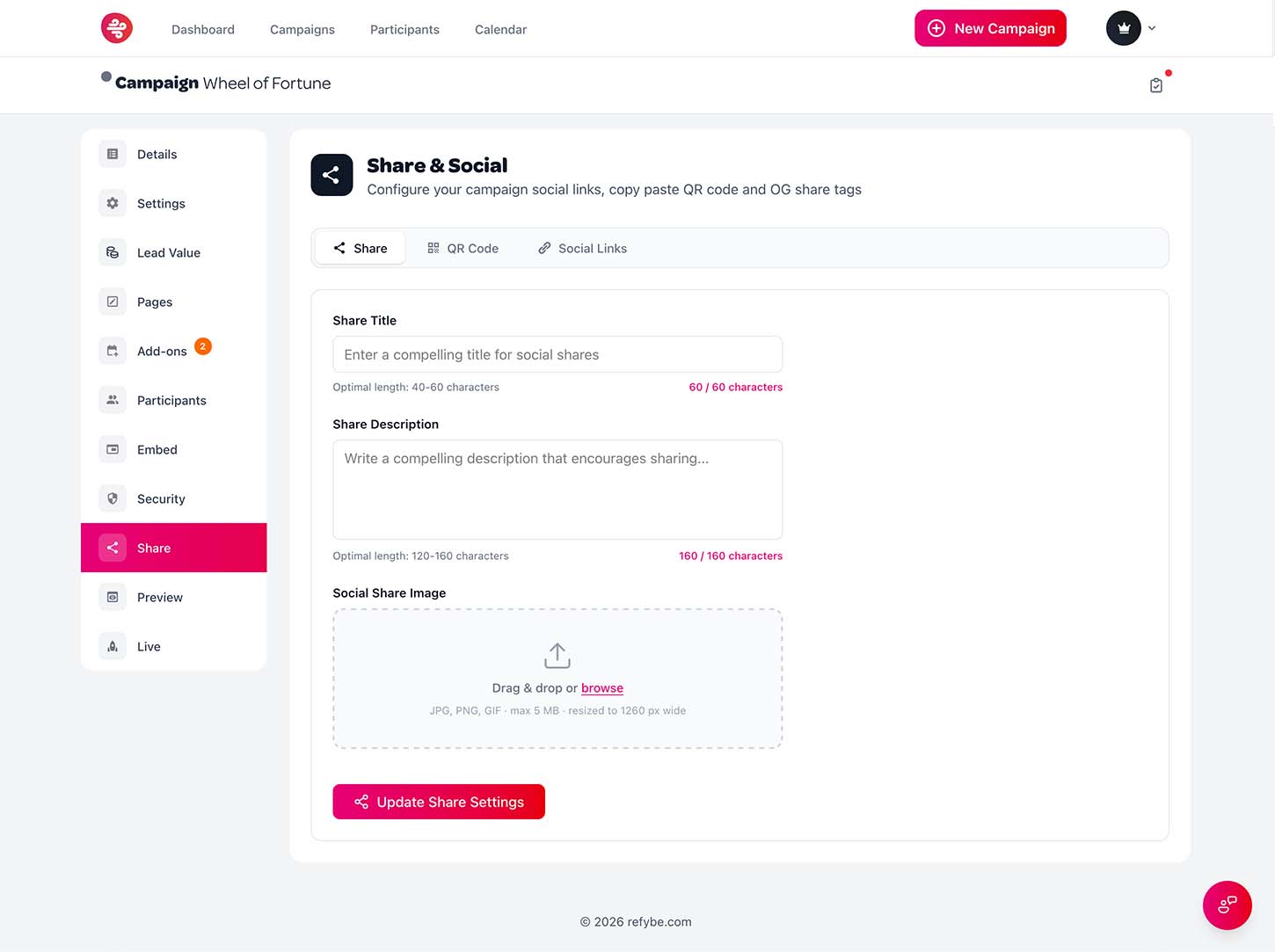 Refybe Platform Screen 9